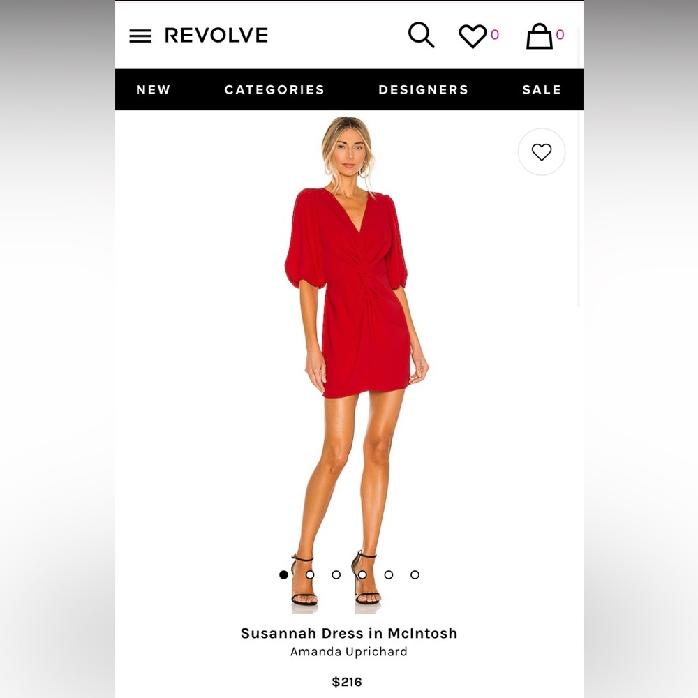 New red Revolve dress size large